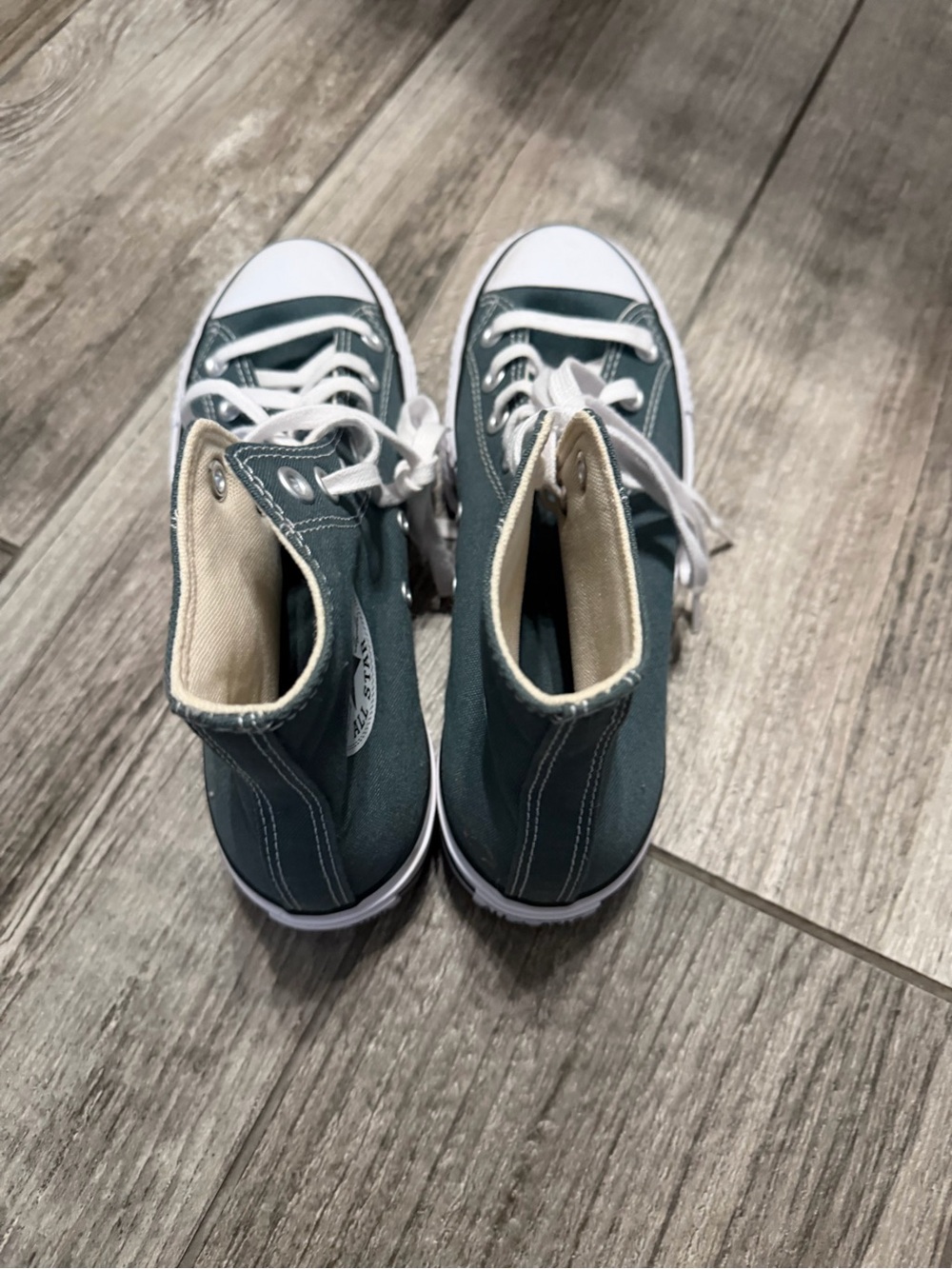 Converse Kids High-Top Sneakers in Teal with White Accents